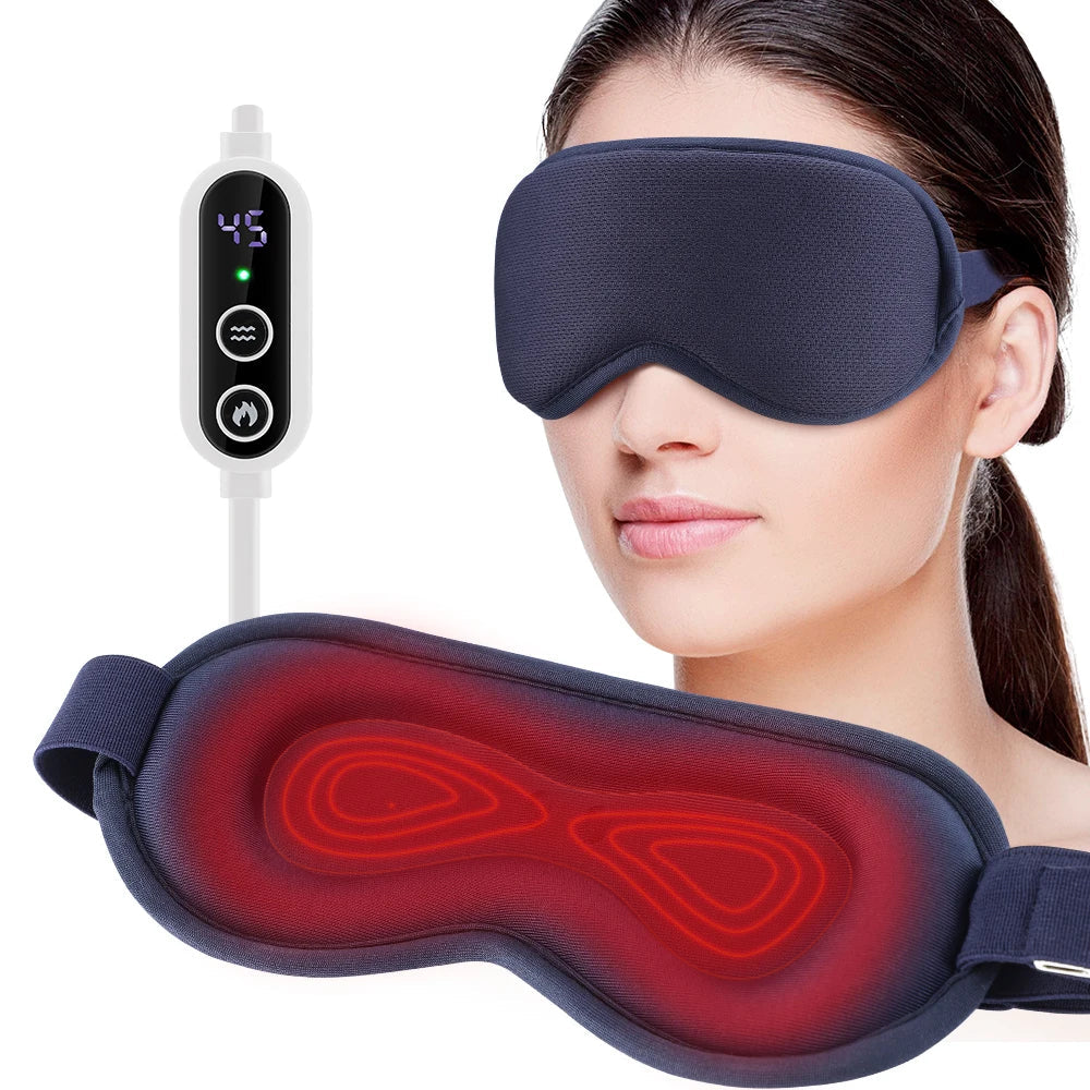 Electric 3D Eye Mask Hot Compress Massage Smart Timing Eye Massager